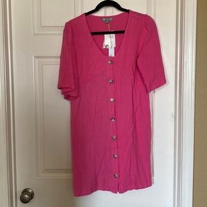 NBW- Pink button dress